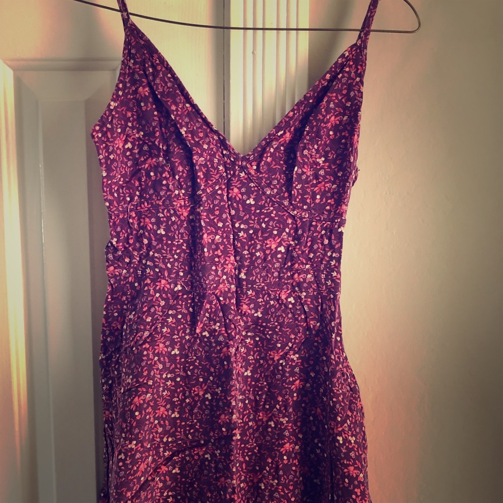 Purple Floral Sundress
